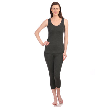 Neva Sleeveless Slip Thermal Upper for Women Anthra
